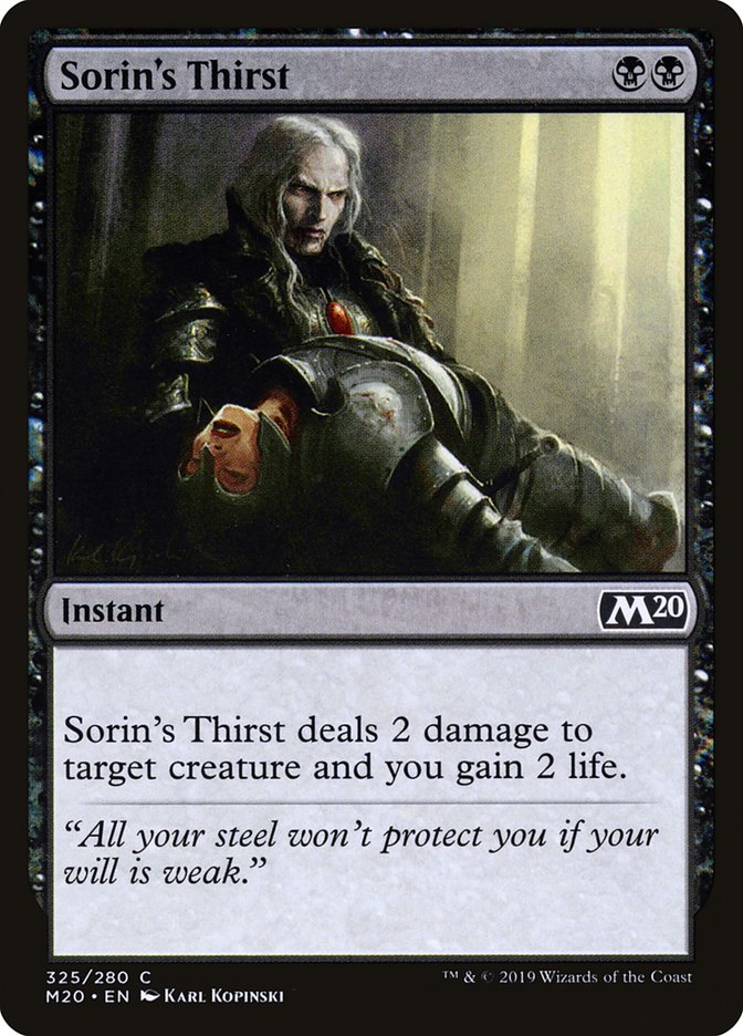 Sorin's Thirst [Core Set 2020] | Exor Games Bridgewater