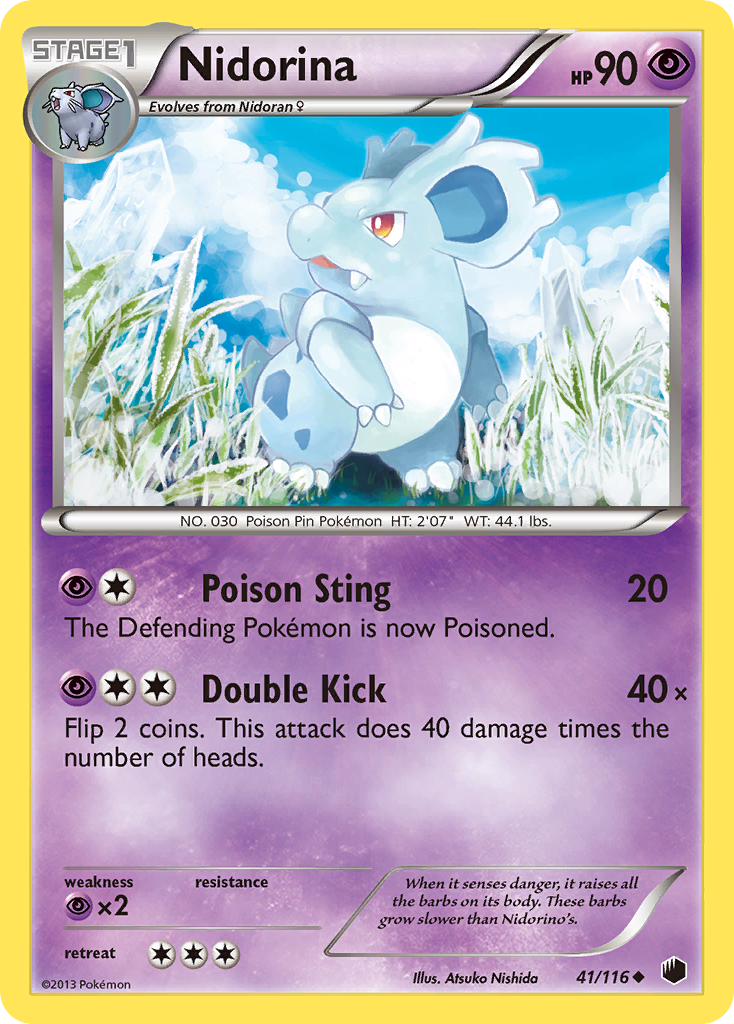 Nidorina (41/116) [Black & White: Plasma Freeze] | Exor Games Bridgewater