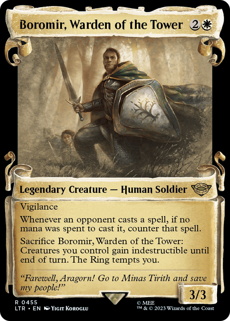 Boromir, Warden of the Tower [The Lord of the Rings: Tales of Middle-Earth Showcase Scrolls] | Exor Games Bridgewater