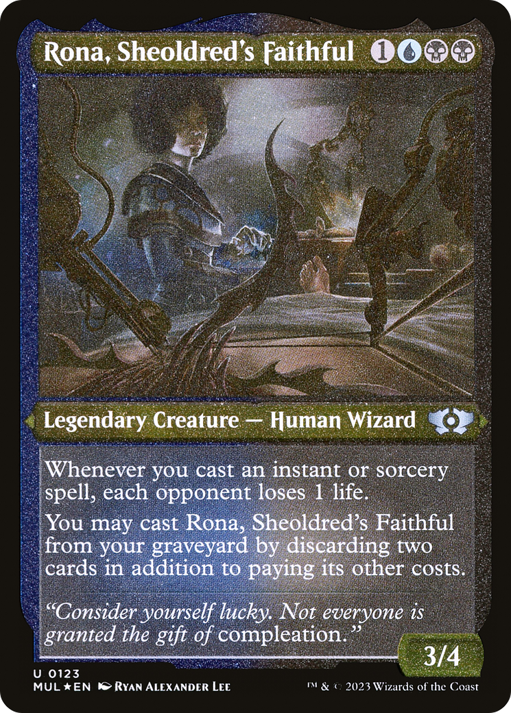 Rona, Sheoldred's Faithful (Foil Etched) [Multiverse Legends] | Exor Games Bridgewater