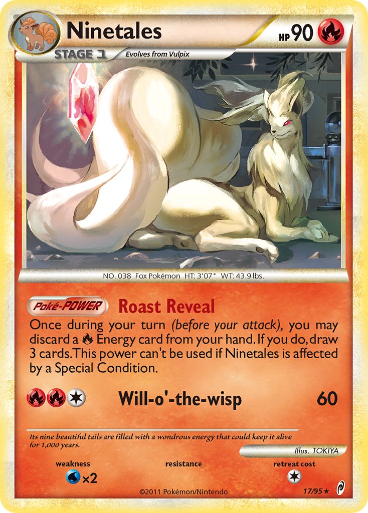 Ninetales (17/95) (Theme Deck Exclusive) [HeartGold & SoulSilver: Call of Legends] | Exor Games Bridgewater