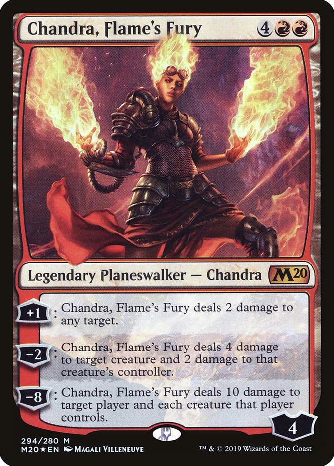 Chandra, Flame's Fury [Core Set 2020] | Exor Games Bridgewater