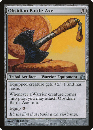 Obsidian Battle-Axe [Morningtide] | Exor Games Bridgewater