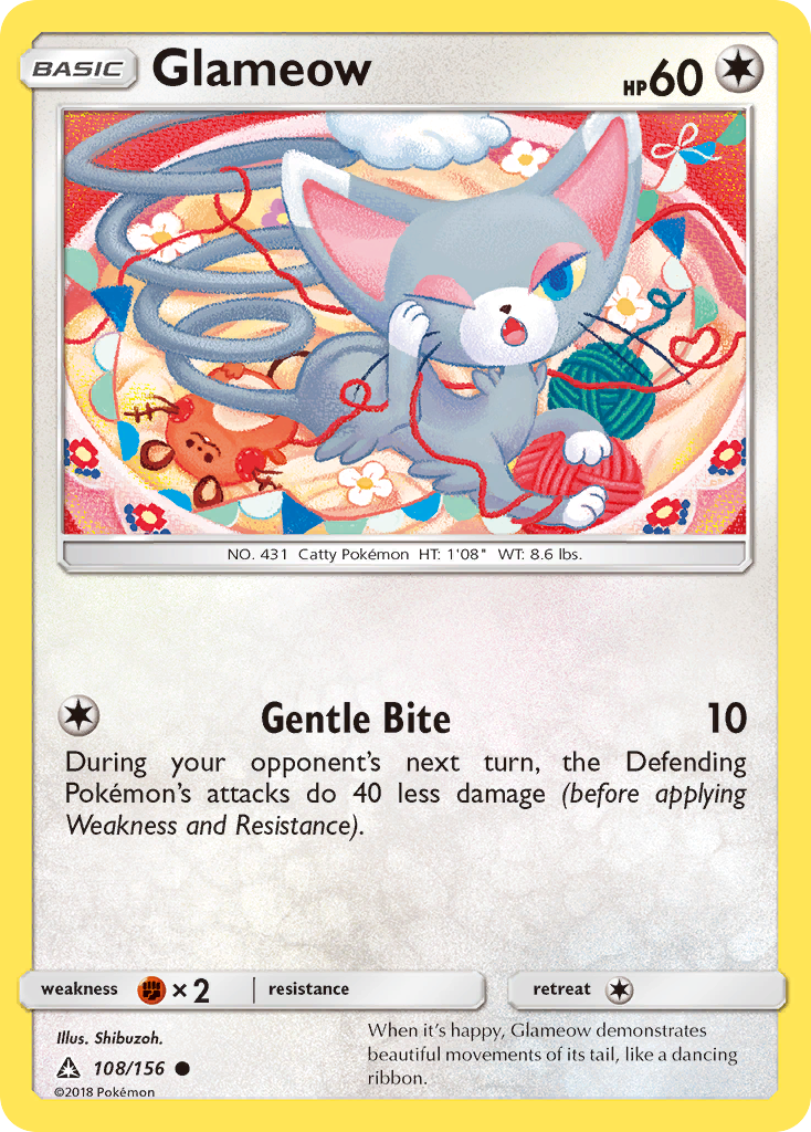 Glameow (108/156) [Sun & Moon: Ultra Prism] | Exor Games Bridgewater