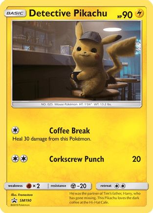 Detective Pikachu (SM190) [Sun & Moon: Black Star Promos] | Exor Games Bridgewater