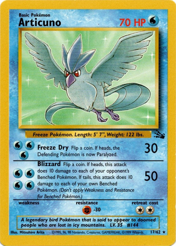 Articuno (17/62) [Fossil Unlimited] | Exor Games Bridgewater