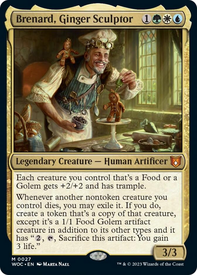 Brenard, Ginger Sculptor [Wilds of Eldraine Commander] | Exor Games Bridgewater