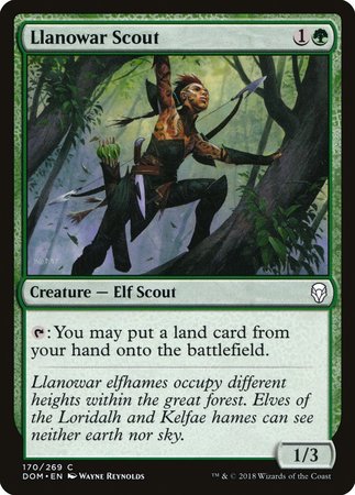 Llanowar Scout [Dominaria] | Exor Games Bridgewater