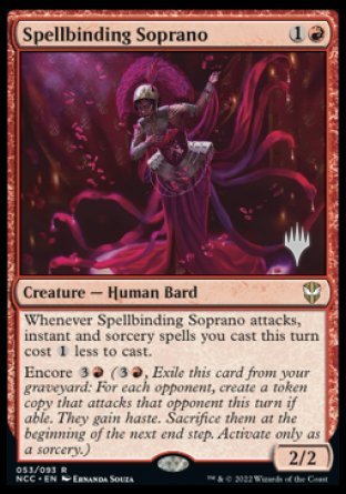 Spellbinding Soprano (Promo Pack) [Streets of New Capenna Commander Promos] | Exor Games Bridgewater