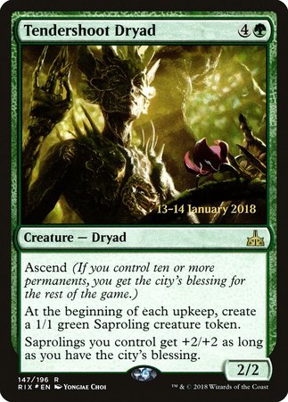 Tendershoot Dryad [Rivals of Ixalan Promos] | Exor Games Bridgewater