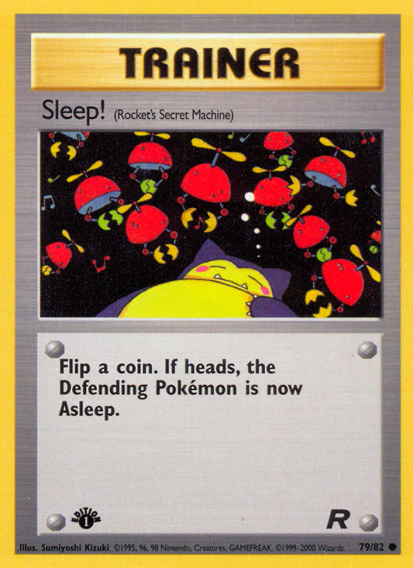 Sleep! (79/82) [Team Rocket 1st Edition] | Exor Games Bridgewater