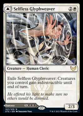 Selfless Glyphweaver // Deadly Vanity [Strixhaven: School of Mages] | Exor Games Bridgewater