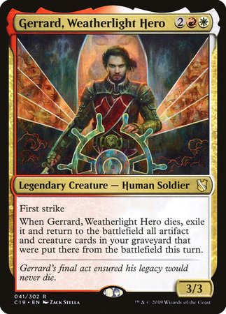 Gerrard, Weatherlight Hero [Commander 2019] | Exor Games Bridgewater