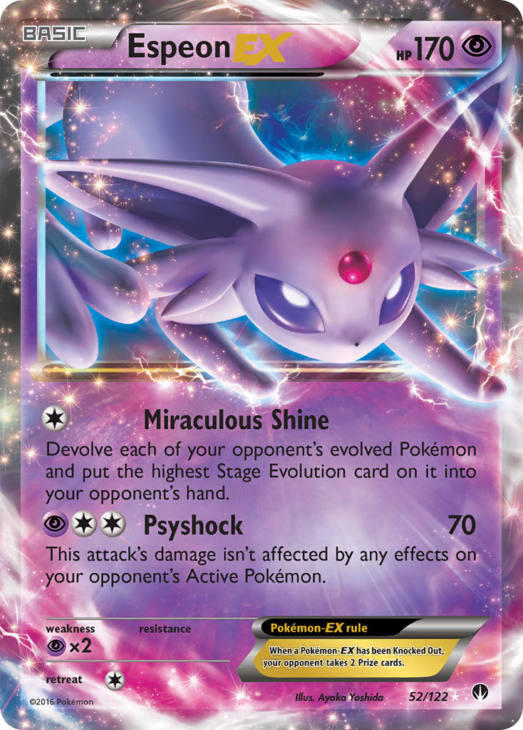 Espeon EX (52/122) [XY: BREAKpoint] | Exor Games Bridgewater