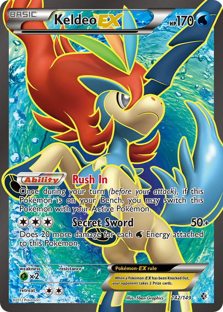 Keldeo EX (142/149) [Black & White: Boundaries Crossed] | Exor Games Bridgewater