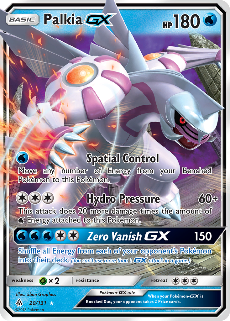 Palkia GX (20/131) [Sun & Moon: Forbidden Light] | Exor Games Bridgewater