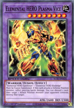 Elemental HERO Plasma Vice [SGX1-ENA26] Common | Exor Games Bridgewater