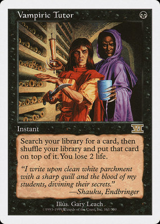 Vampiric Tutor [Classic Sixth Edition] | Exor Games Bridgewater