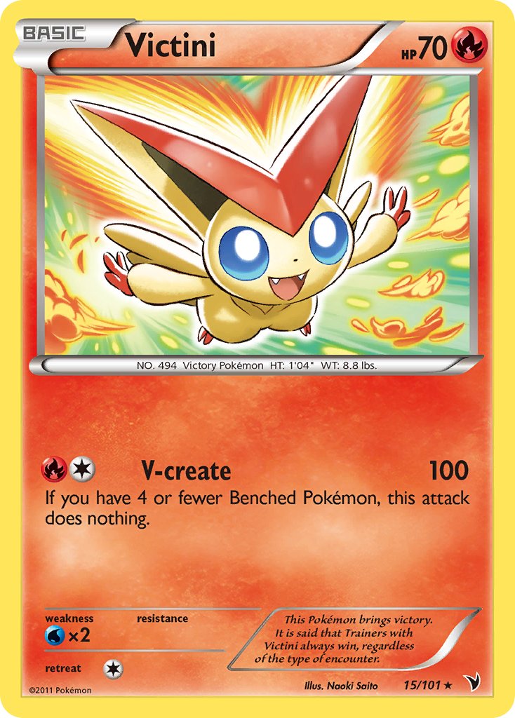 Victini (15/101) (Theme Deck Exclusive) [Black & White: Noble Victories] | Exor Games Bridgewater