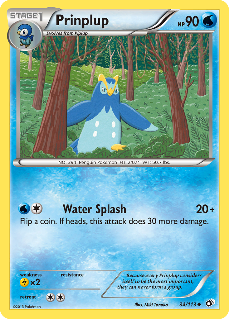 Prinplup (34/113) [Black & White: Legendary Treasures] | Exor Games Bridgewater