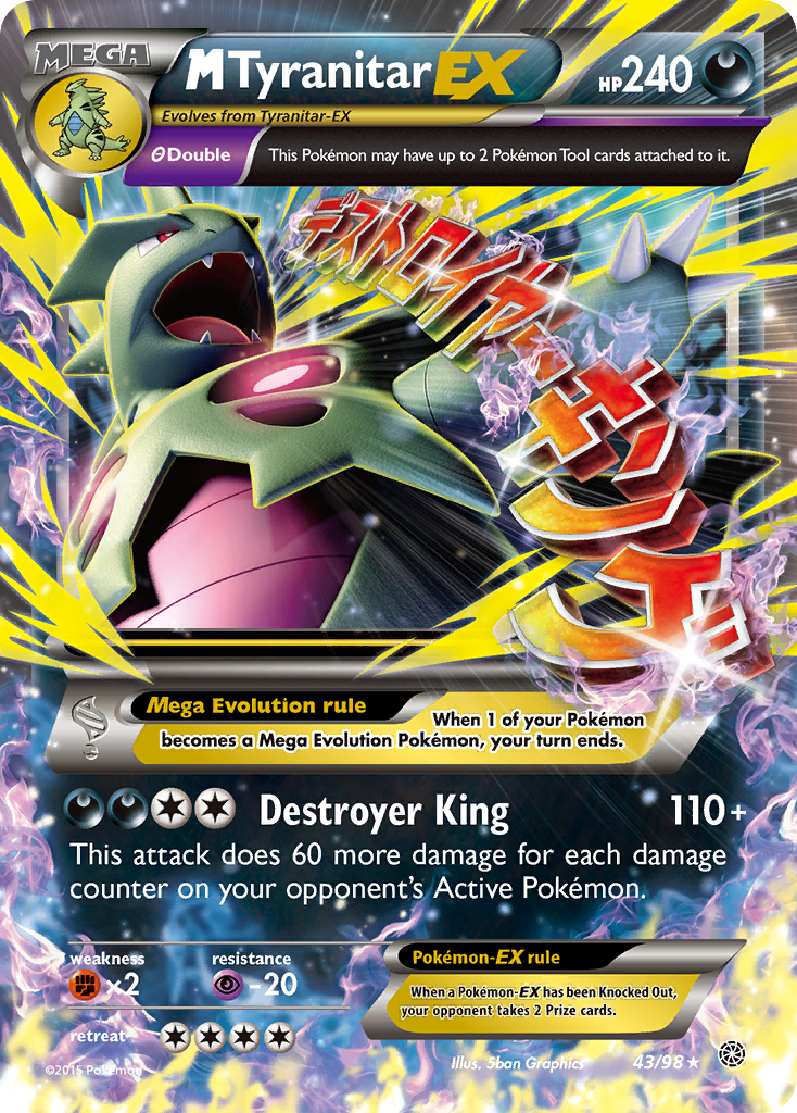 M Tyranitar EX (43/98) [XY: Ancient Origins] | Exor Games Bridgewater