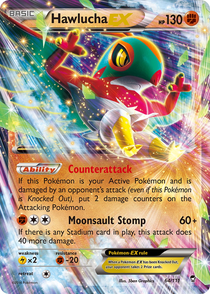 Hawlucha EX (64/111) [XY: Furious Fists] | Exor Games Bridgewater