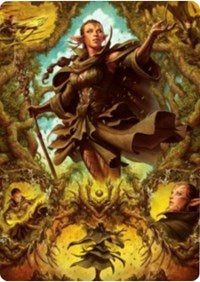 Nissa of Shadowed Boughs 2 Art Card [Zendikar Rising Art Series] | Exor Games Bridgewater