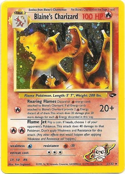 Blaine's Charizard (2/132) [Gym Challenge Unlimited] | Exor Games Bridgewater