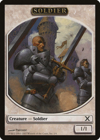 Soldier Token [Tenth Edition Tokens] | Exor Games Bridgewater