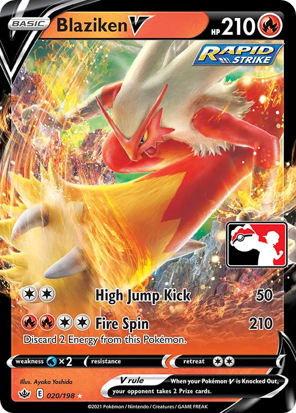 Blaziken V (020/198) [Prize Pack Series One] | Exor Games Bridgewater