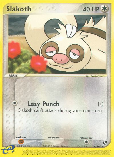 Slakoth (80/100) [EX: Sandstorm] | Exor Games Bridgewater