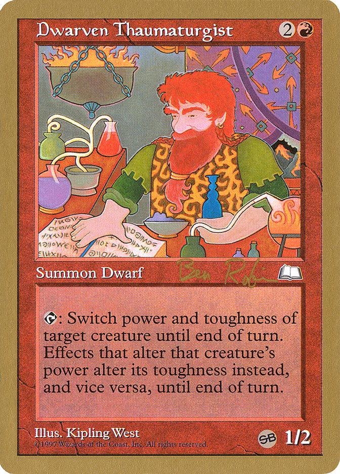 Dwarven Thaumaturgist (Ben Rubin) (SB) [World Championship Decks 1998] | Exor Games Bridgewater