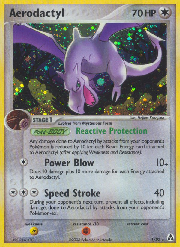 Aerodactyl (1/92) [EX: Legend Maker] | Exor Games Bridgewater