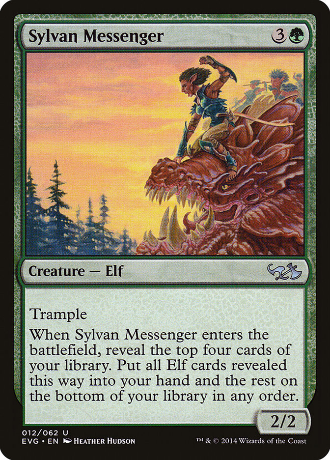 Sylvan Messenger (Elves vs. Goblins) [Duel Decks Anthology] | Exor Games Bridgewater