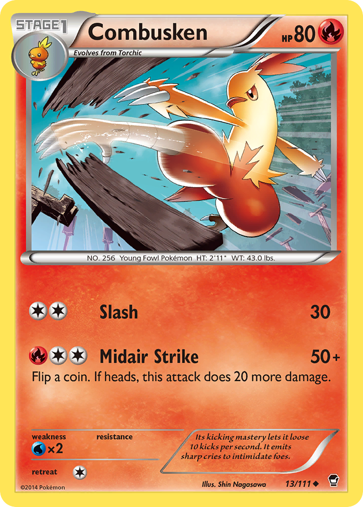 Combusken (13/111) [XY: Furious Fists] | Exor Games Bridgewater