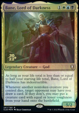 Bane, Lord of Darkness [Commander Legends: Battle for Baldur's Gate Prerelease Promos] | Exor Games Bridgewater