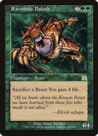 Ravenous Baloth [Onslaught] | Exor Games Bridgewater