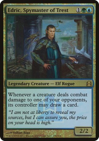 Edric, Spymaster of Trest (Commander Launch Promo) [Commander 2011 Launch Party] | Exor Games Bridgewater