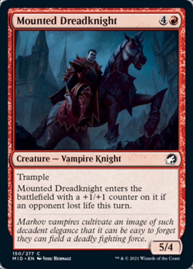 Mounted Dreadknight [Innistrad: Midnight Hunt] | Exor Games Bridgewater