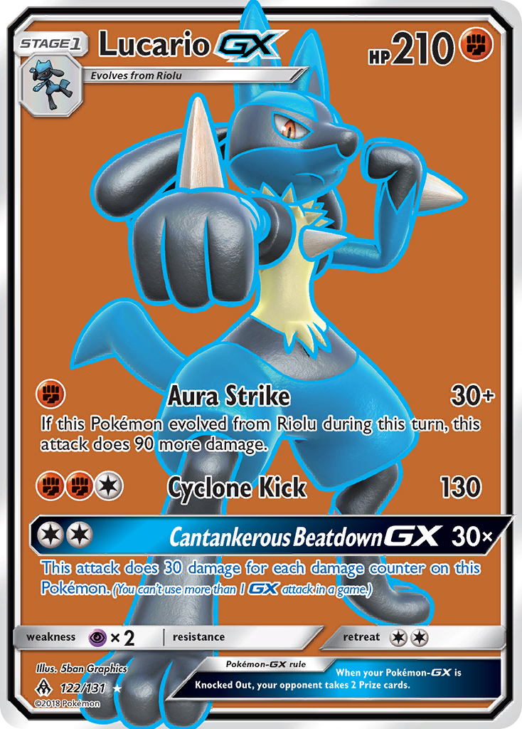 Lucario GX (122/131) [Sun & Moon: Forbidden Light] | Exor Games Bridgewater