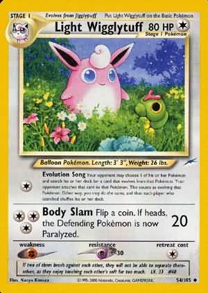 Light Wigglytuff (54/105) [Neo Destiny Unlimited] | Exor Games Bridgewater