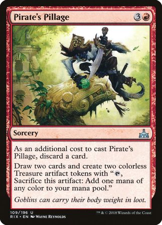 Pirate's Pillage [Rivals of Ixalan] | Exor Games Bridgewater