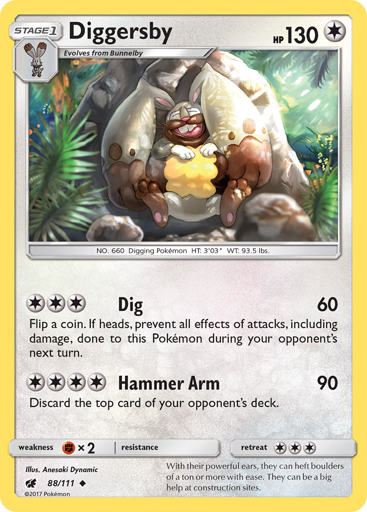 Diggersby (88/111) [Sun & Moon: Crimson Invasion] | Exor Games Bridgewater