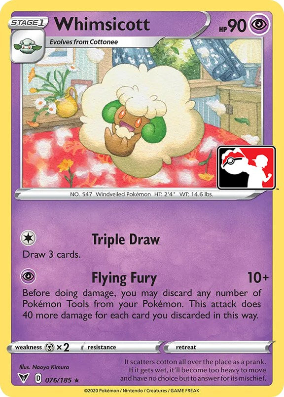 Whimsicott (076/185) [Prize Pack Series One] | Exor Games Bridgewater