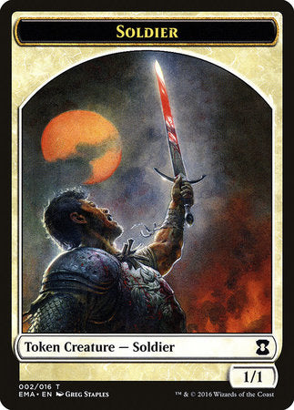Soldier Token [Eternal Masters Tokens] | Exor Games Bridgewater