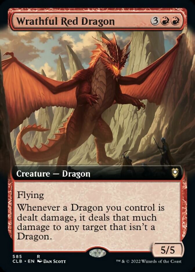 Wrathful Red Dragon (Extended Art) [Commander Legends: Battle for Baldur's Gate] | Exor Games Bridgewater