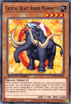 Crystal Beast Amber Mammoth [SGX1-ENF03] Common | Exor Games Bridgewater