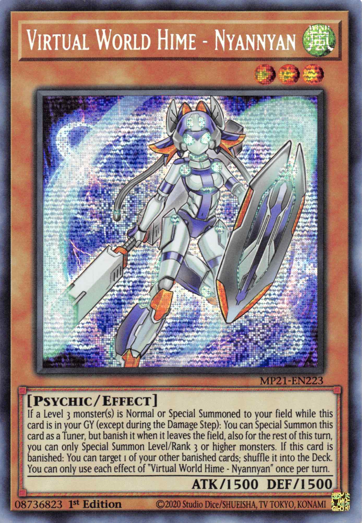 Virtual World Hime - Nyannyan [MP21-EN223] Prismatic Secret Rare | Exor Games Bridgewater