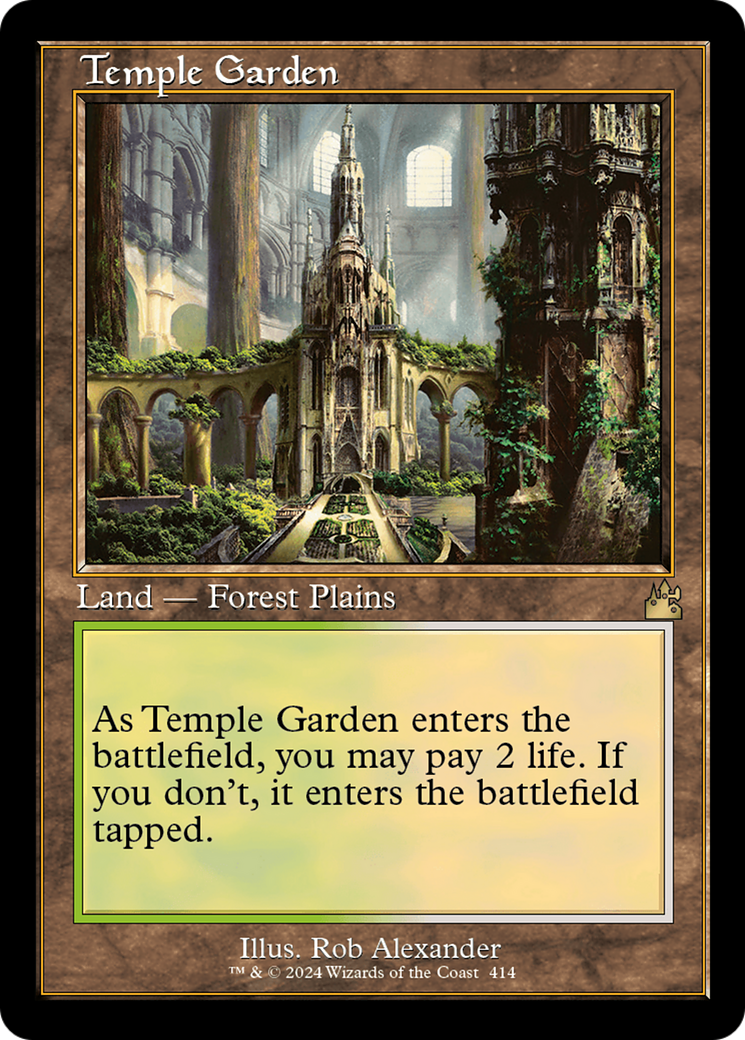 Temple Garden (Retro) [Ravnica Remastered] | Exor Games Bridgewater