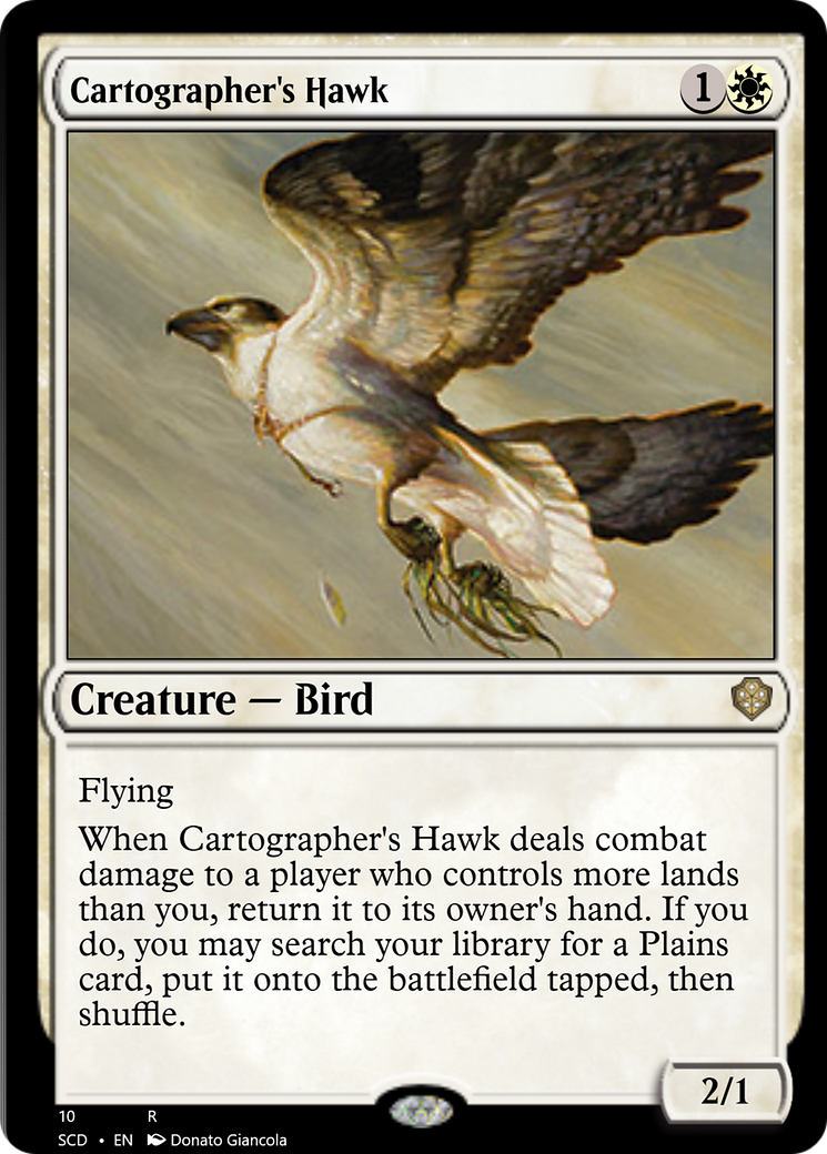 Cartographer's Hawk [Starter Commander Decks] | Exor Games Bridgewater